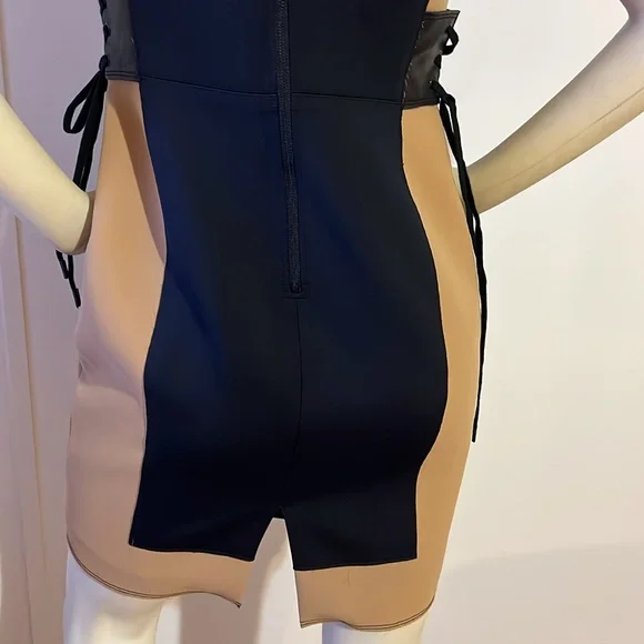 TRACY REESE 100% Lamb Leather Dress - Picture 6 of 14